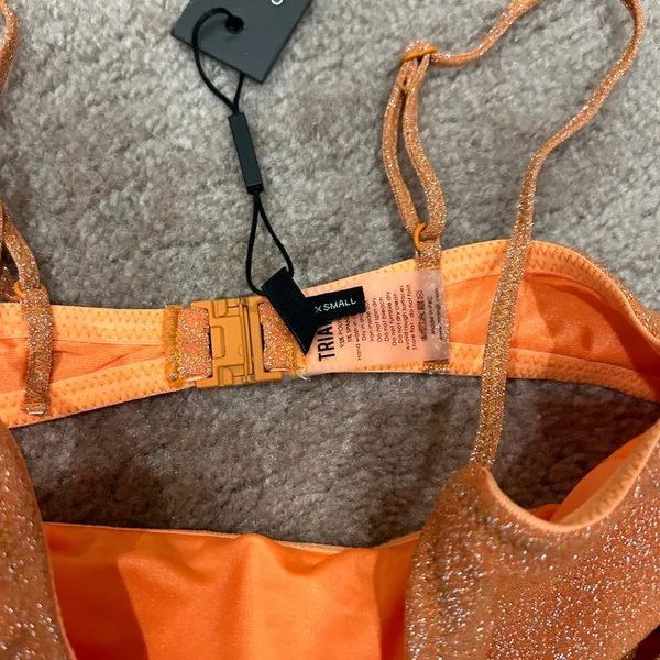 Triangl Mica Orange Glitter Bikini Set - Image 3