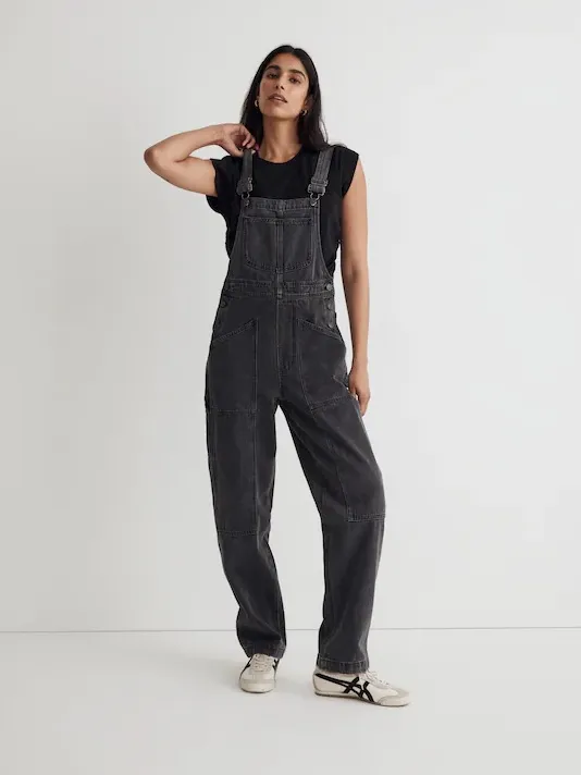 Madewell Denim Oversized Carpenter Overalls in Hartwell Wash - Image 5