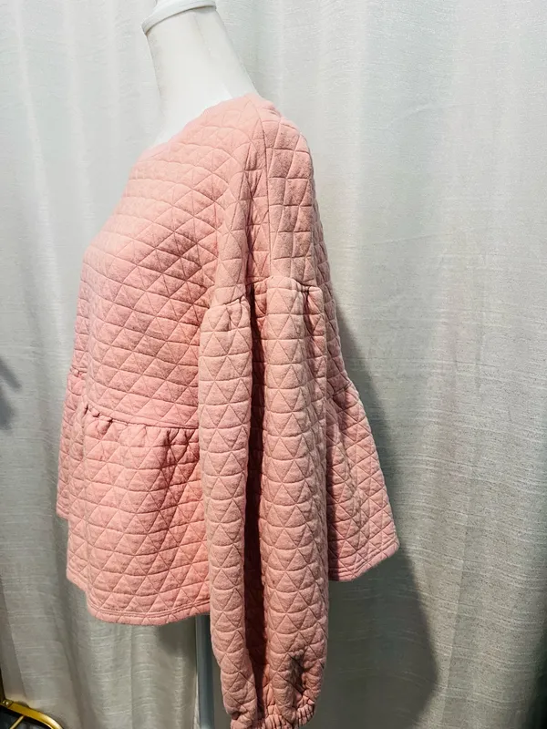 Quilted women top Pink Size M - Image 2
