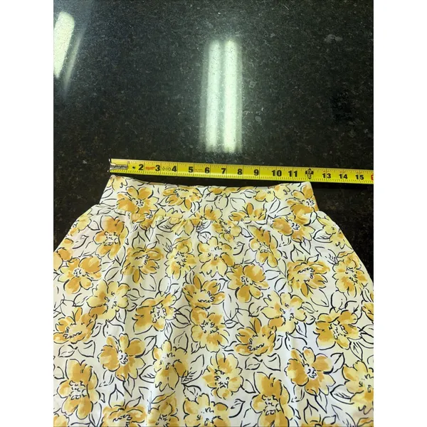 Pact NWT Organic Cotton Mini Skirt Circle Skater Sz XS Floral Pockets A-line - Image 7