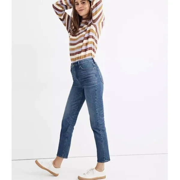Madewell Classic Medium Wash Straight Leg Jeans - Size 26 - Image 3