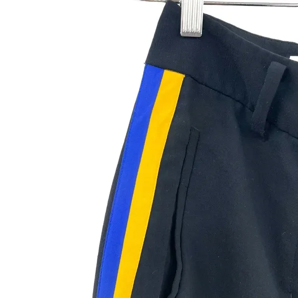 Aritzia Wilfred Jallade Trouser Pants Black Blue‎ Yellow Stripe Size 0 - Image 6