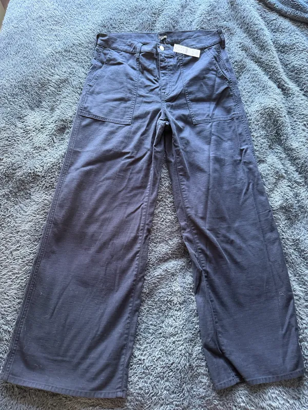 Wide-Leg Navy J.Crew Pants - Image 3