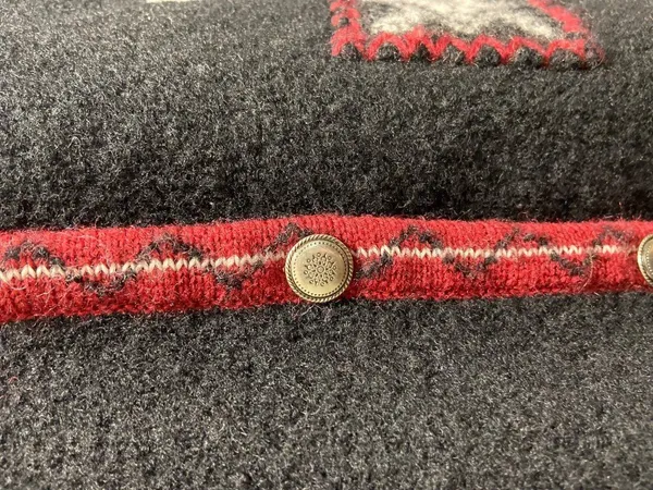 Woolrich Vintage Wool Christmas Sweater Black Size XL Grandmacore Party Holiday - Image 9