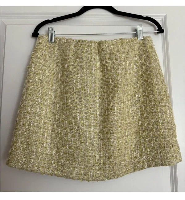 House of Harlow 1960 Yellow Tweed Skirt Set - Image 3