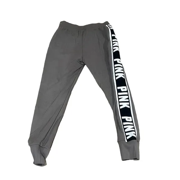 Victoria's Secret PINK Women's Gray Skinny Track Sweatpants Size M - Image 6