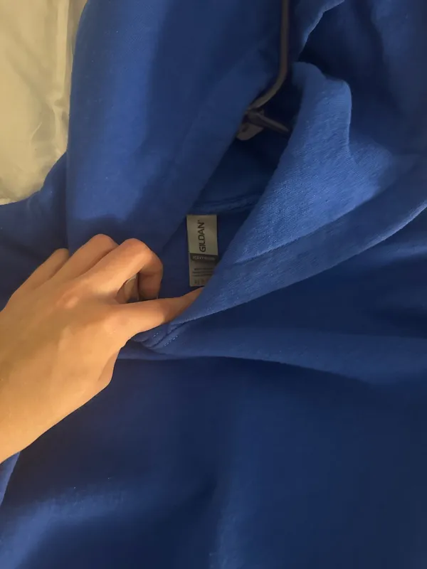Blue graphic hoodie - Image 4