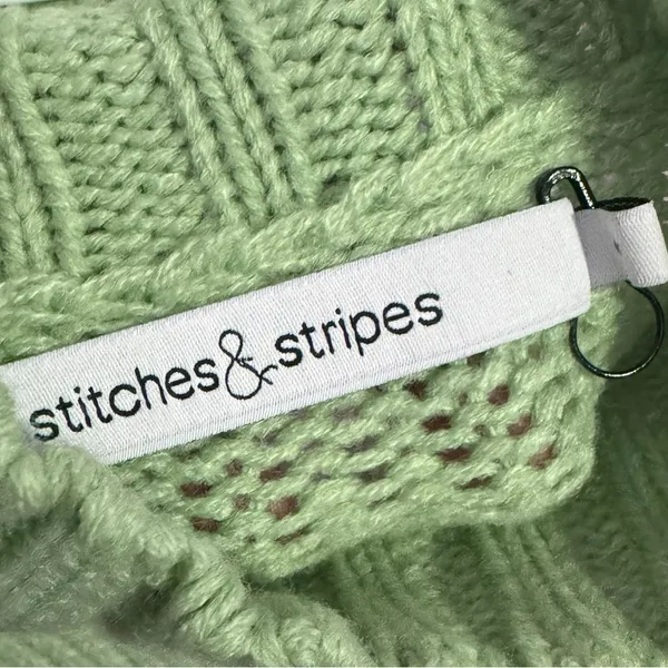 Revolve Sola Turtleneck Stitches & Stripes Green‎ Sweater Size Small - Image 5