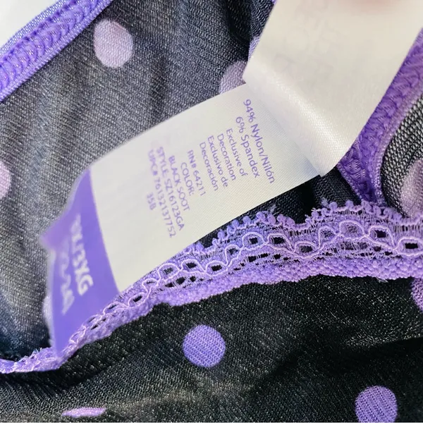SECRET TREASURES Polka Dot Babydoll Chemise - Image 4