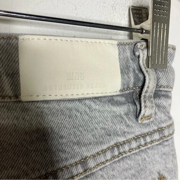 MNG denim mom jeans‎ gray acid wash size 8 - Image 6