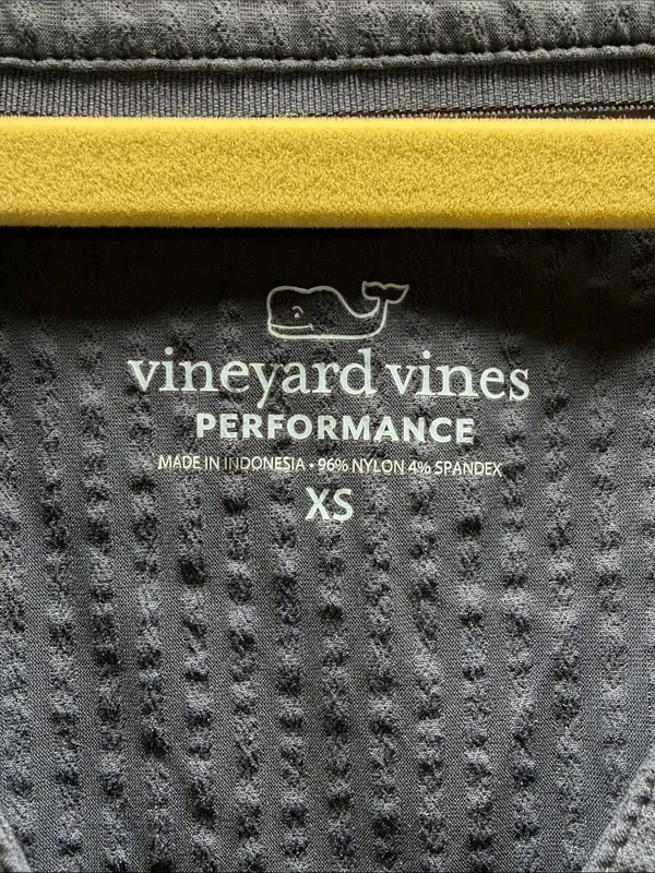Vineyard Vines Performance Navy Blue Sophie Harbor Flutter Sleeve Tiered Dress - Image 7