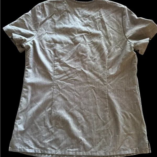 Figs Catarina FW1000 Scrub Top Womens grey‎ size Small - Image 3