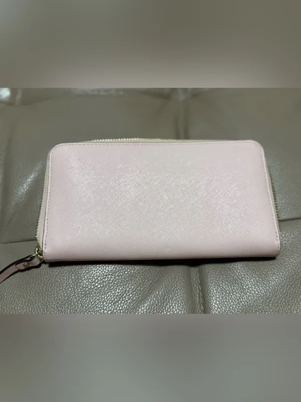Kate‎ Spade 2 Park Avenue Lacey Pink Saffiano Leather Bow Wallet - Image 2