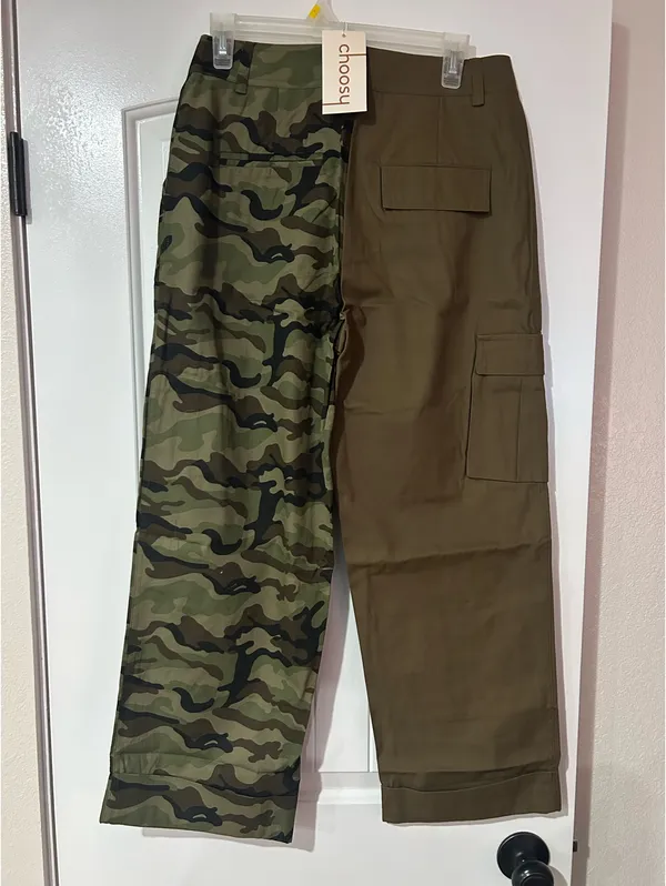 Choosy Trousers in Olive and Camo - Image 5