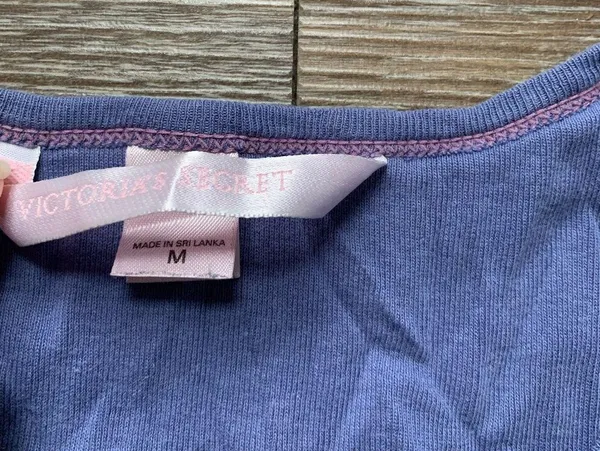 Vintage Victoria’s Secret Purple/Blue Embroidered Night Shirt M - Image 3