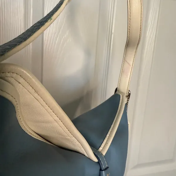 Vintage Y2k COACH Hampton Clip Blue Hobo Shoulder Bag - Image 8