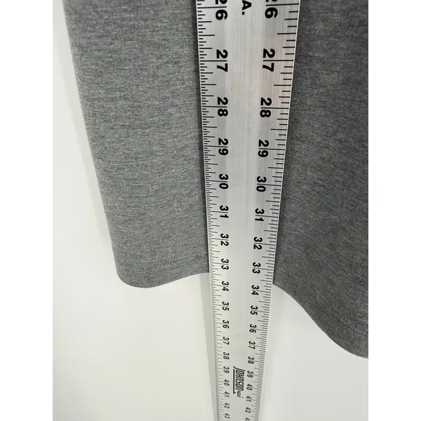 Albion Fit Neo Crop Scuba Sweatshirt Dress Gray S Puff Sleeve Long Sleeve Lounge - Image 5