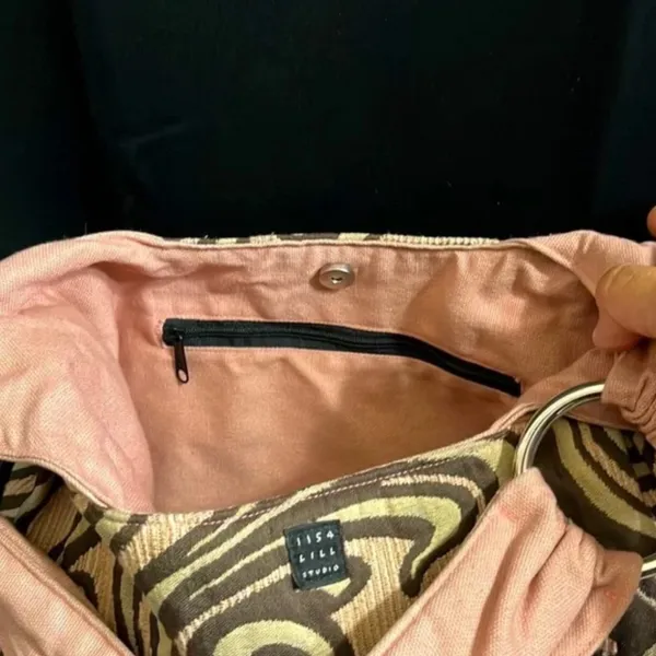 Lisa Lill Studio Hobo Purse Pink - Image 6