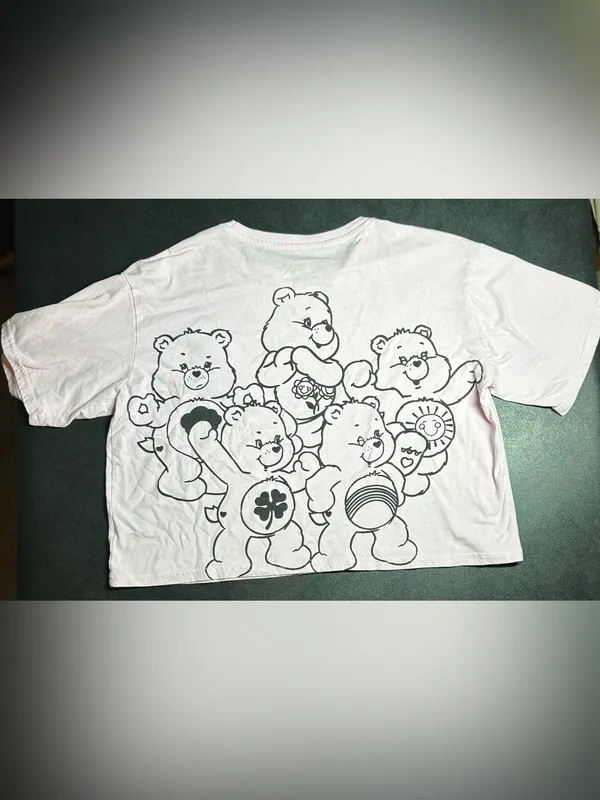 Care Bear Women's Y2K Size XL Pink Crop Top Soft T-Shirt - Image 3