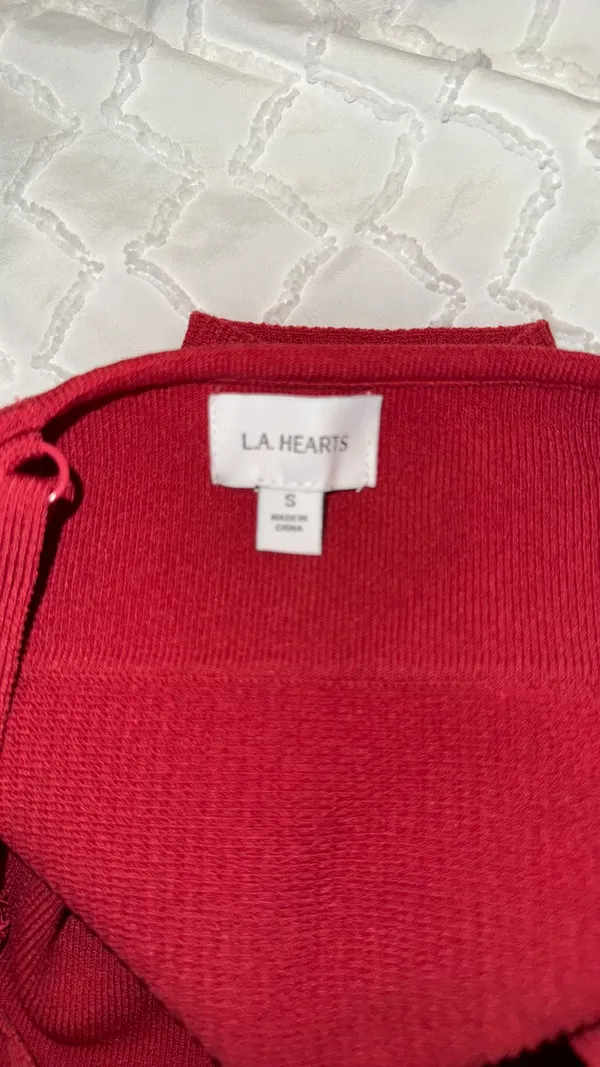 LA Hearts Red Tank Cropped  - Image 3