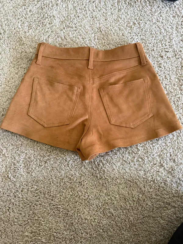 Abercrombie & Fitch Suede Mini Shorts - Image 2