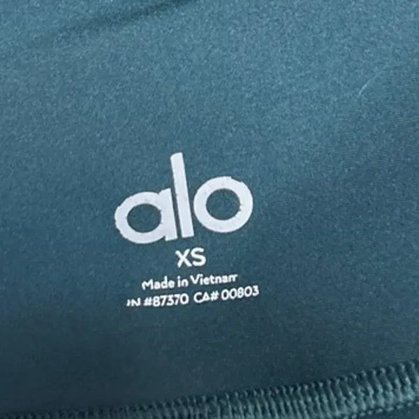 Alo Blue Pull On Mid Rise Yoga Workout Running Athletic Leggings Pants Size XS - Image 5