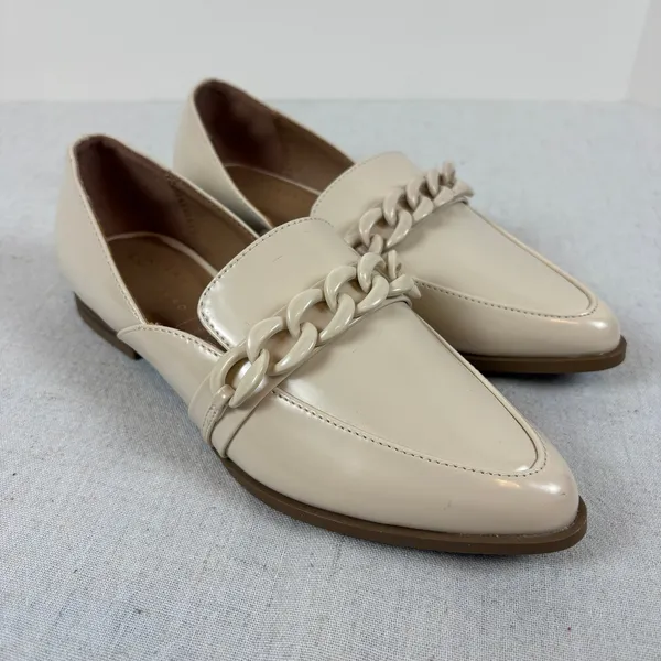 LC Lauren Conrad Demii Chain Women's Loafers Bone Size 6 - Image 2