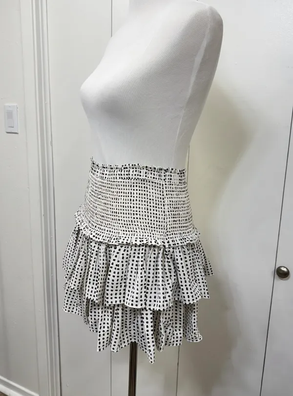 RESET Charlie Mini Skirt Polka Dot Casual Womens Medium - Image 3