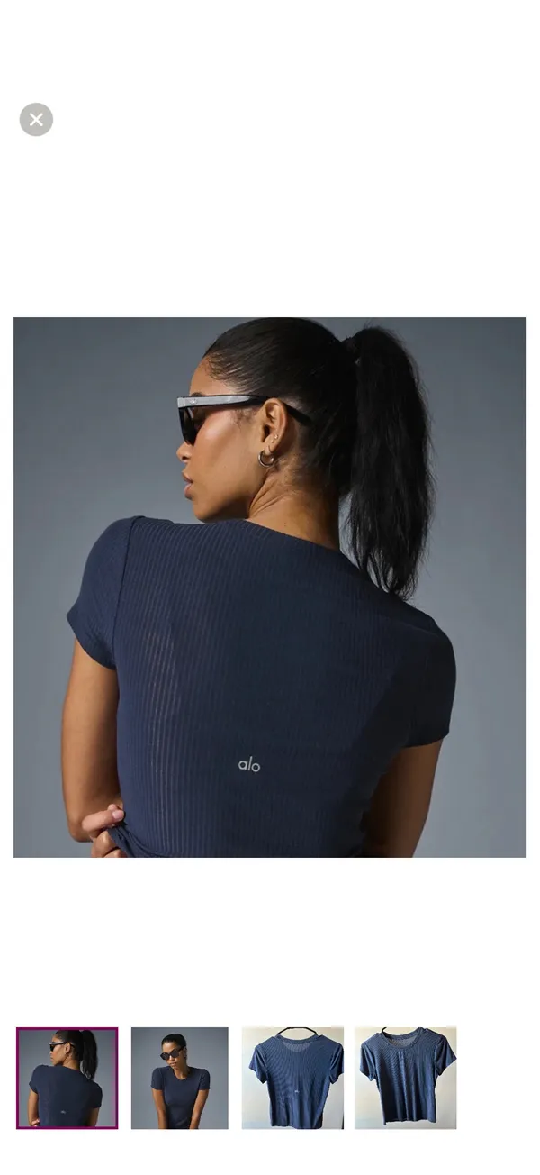 Alo Yoga Ribbed Top - Image 3
