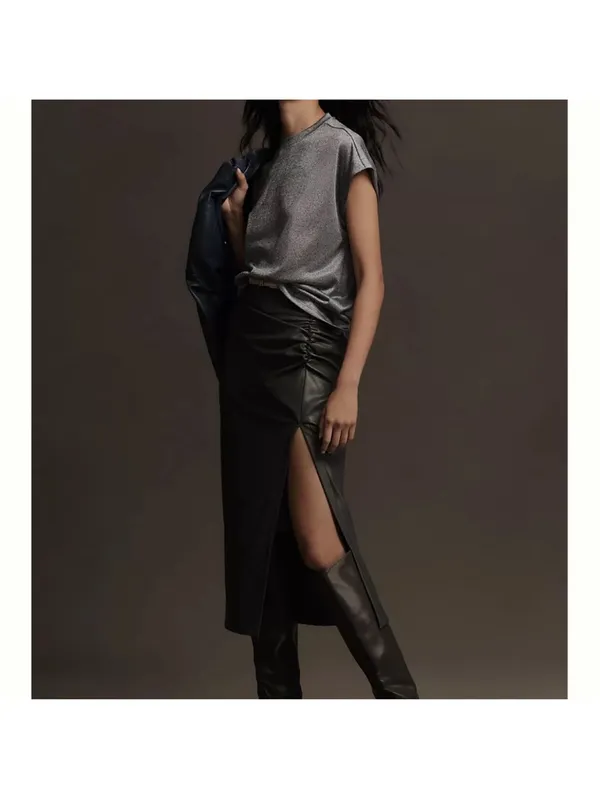 Anthropologie metallic top - Image 8