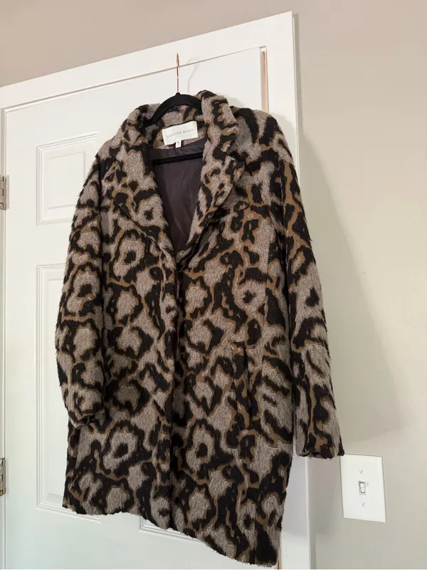 Veronica Beard Alpaca Wool Blend Long Textured Coat Jacket - Image 7