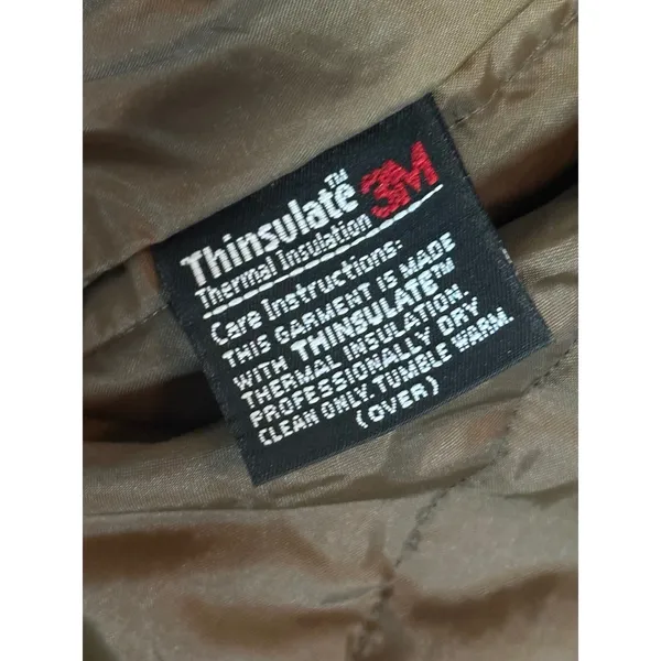 Vintage Rodes Professional Apparel Trench Coat Tan Double Breasted Thinsulate OS - Image 10