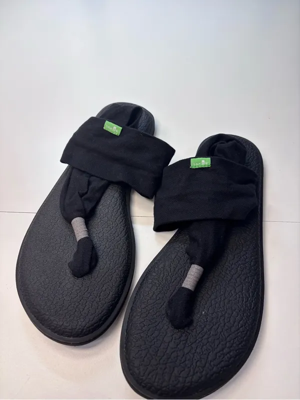 Sanuk Sling Yoga Sandals with Black Fabric Straps LIKE NEW Women’s SZ 8 - Image 3