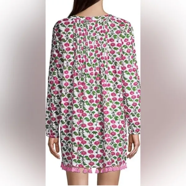 Roller Rabbit Dakini Floral Ziva Tunic‎ Swim Cover up Size Medium - Image 2
