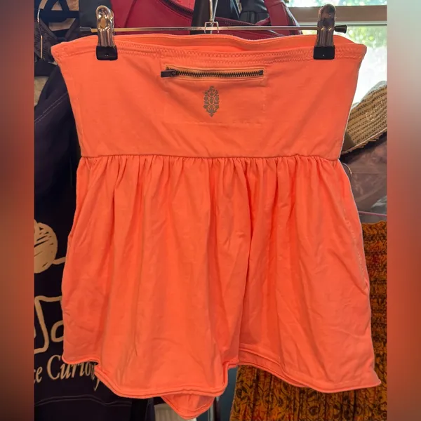 NWOT Free People FP Movement Hot Shot Babydoll Tube Top - just peachy - small - Image 9