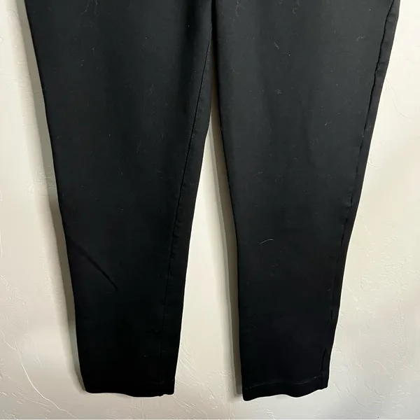Quince Black Ponte Knit‎ Ultra Stretch Straight Pull On Pants - Image 7