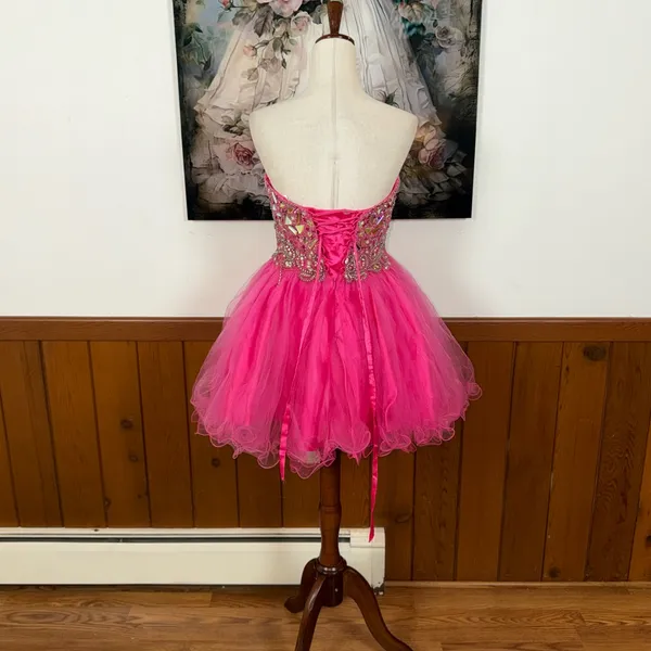 Adorable Aspeed Flamingo Pink Prom Dress - Image 6