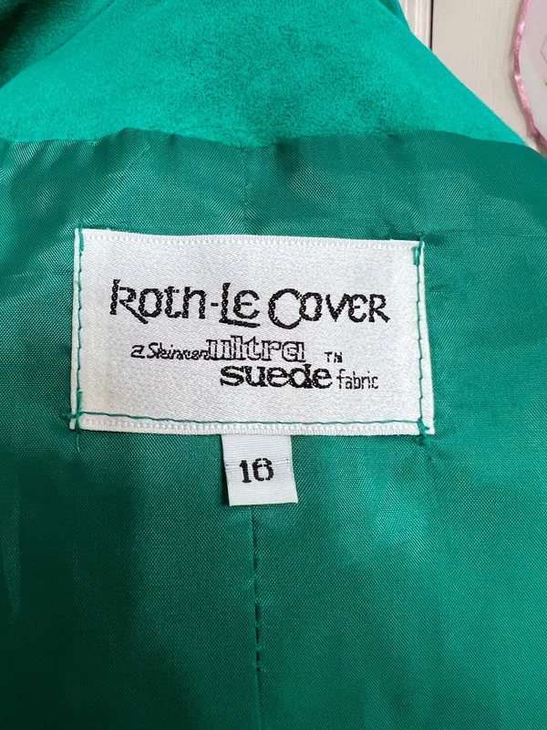 Roth-Le Cover suede vintage blazer size 16 - Image 5