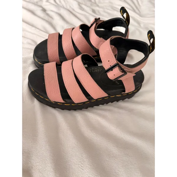 Dr. Martens Blaire Pink Leather Gladiator Platform Sandals Womens 8 - Image 4