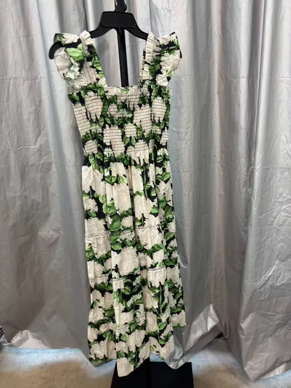 Hill House The Ellie Nap Dress Night Bloom Cotton , S - Image 2