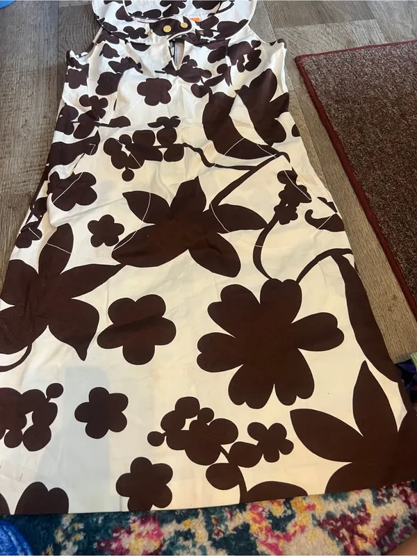 Tory Burch brown printed dress size 2 - Image 6
