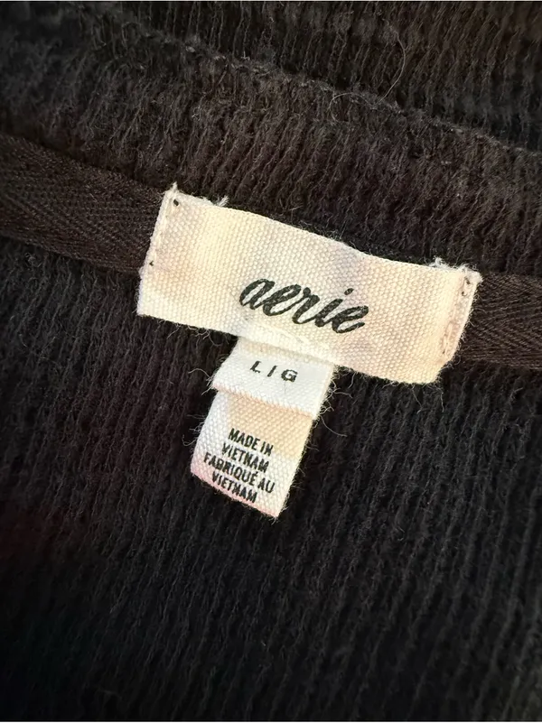 Aerie Sunspun Waffle Cropped Tank Top - Image 5