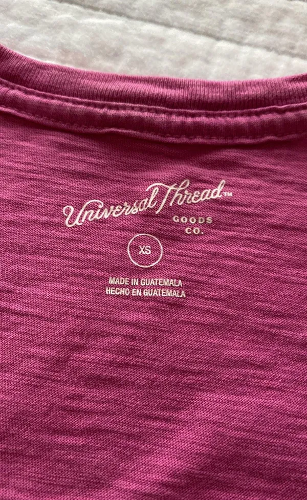 Universal Threads Purple V Neck Tee - Image 2