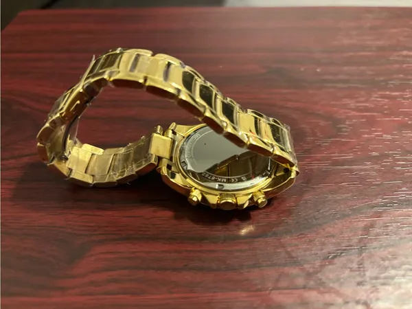 NWOT Michael Kors Gold and White Crystal-Accent Watch, MK6762-Needs Battery - Image 7