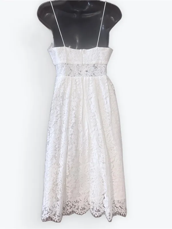 Lace Spaghetti Strap Midi Dress - Image 2