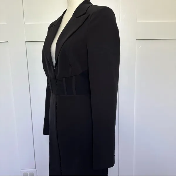 Bardot Black Corset Blazer Mini Dress - Image 5
