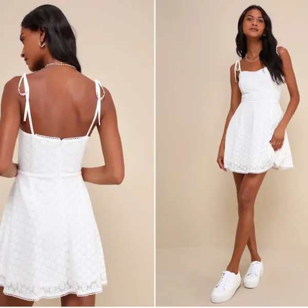 LULU's Bachelorette Engagement Bridal Shower Honeymoon Casual Brunch Mini Dress - Image 4