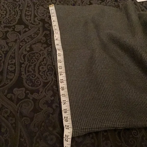 Briggs New York stylish black and grey houndstooth fully lined skirt EUC - Image 10
