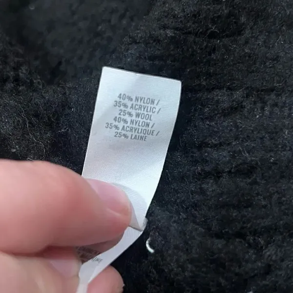 Aerie Cable Knit Black Soft Sweater Women’s Small - Image 3