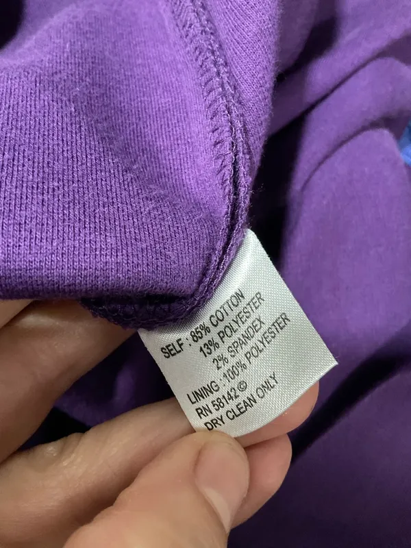 London Times Purple‎ Sheath Dress With Ruffled Cap Sleeves - Image 5